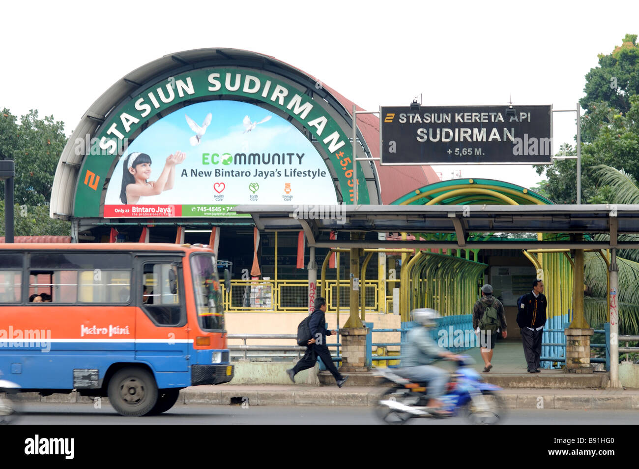 Stazione sudirman jl Jenderal Sudirman jakarta indonesia Foto Stock