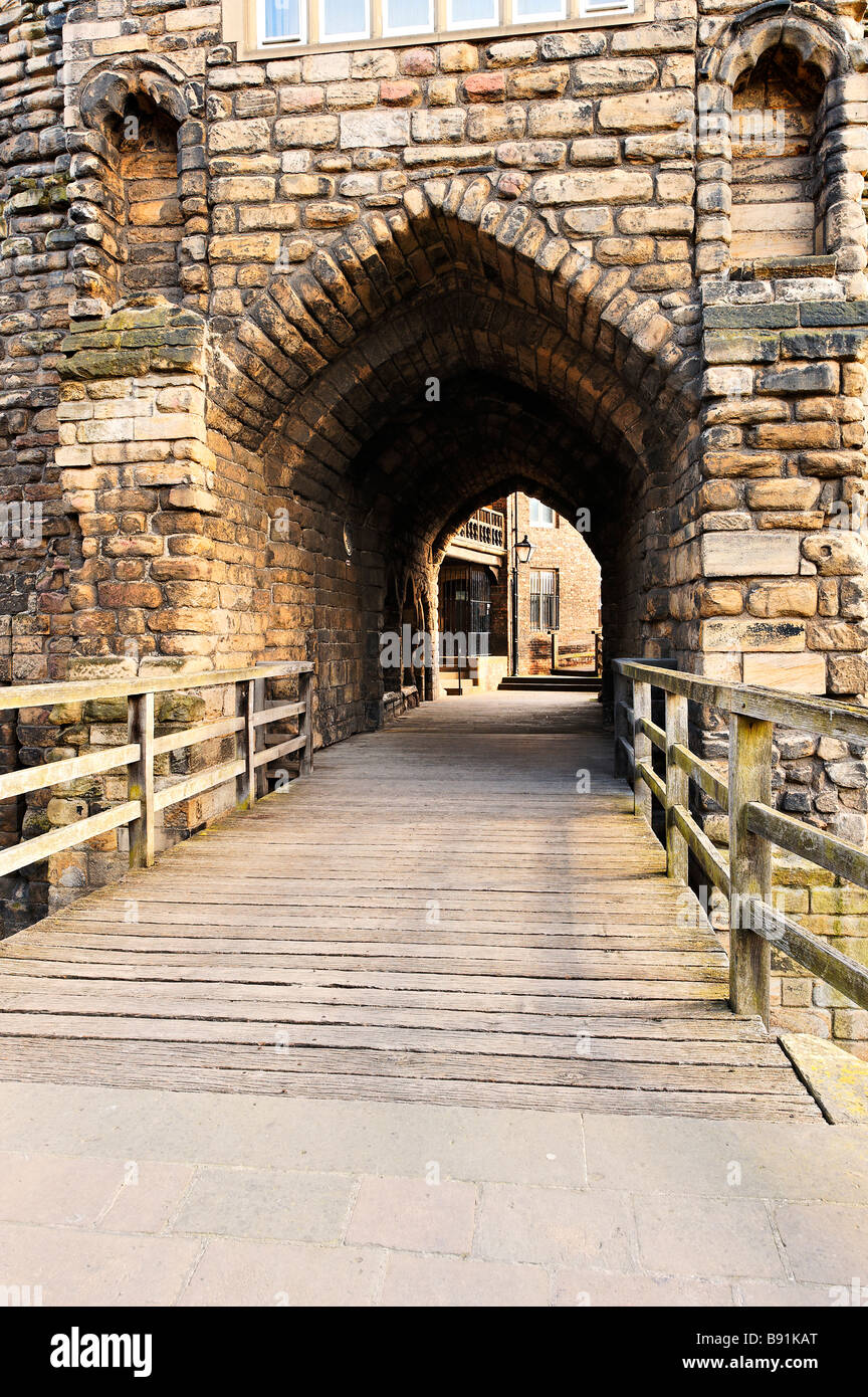 Cancello nero Newcastle-Upon-Tyne Foto Stock