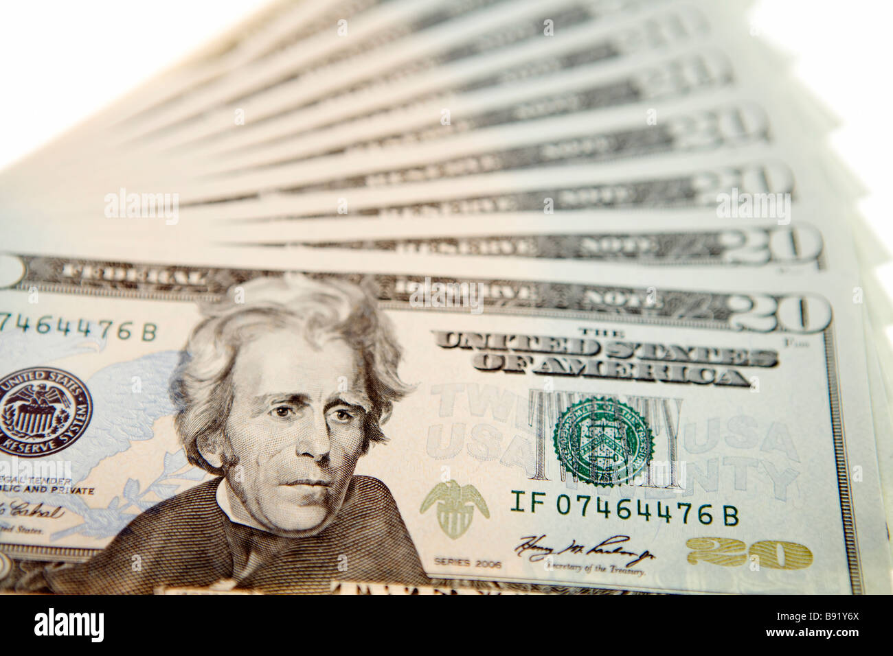 American Dollar Bills. Foto Stock