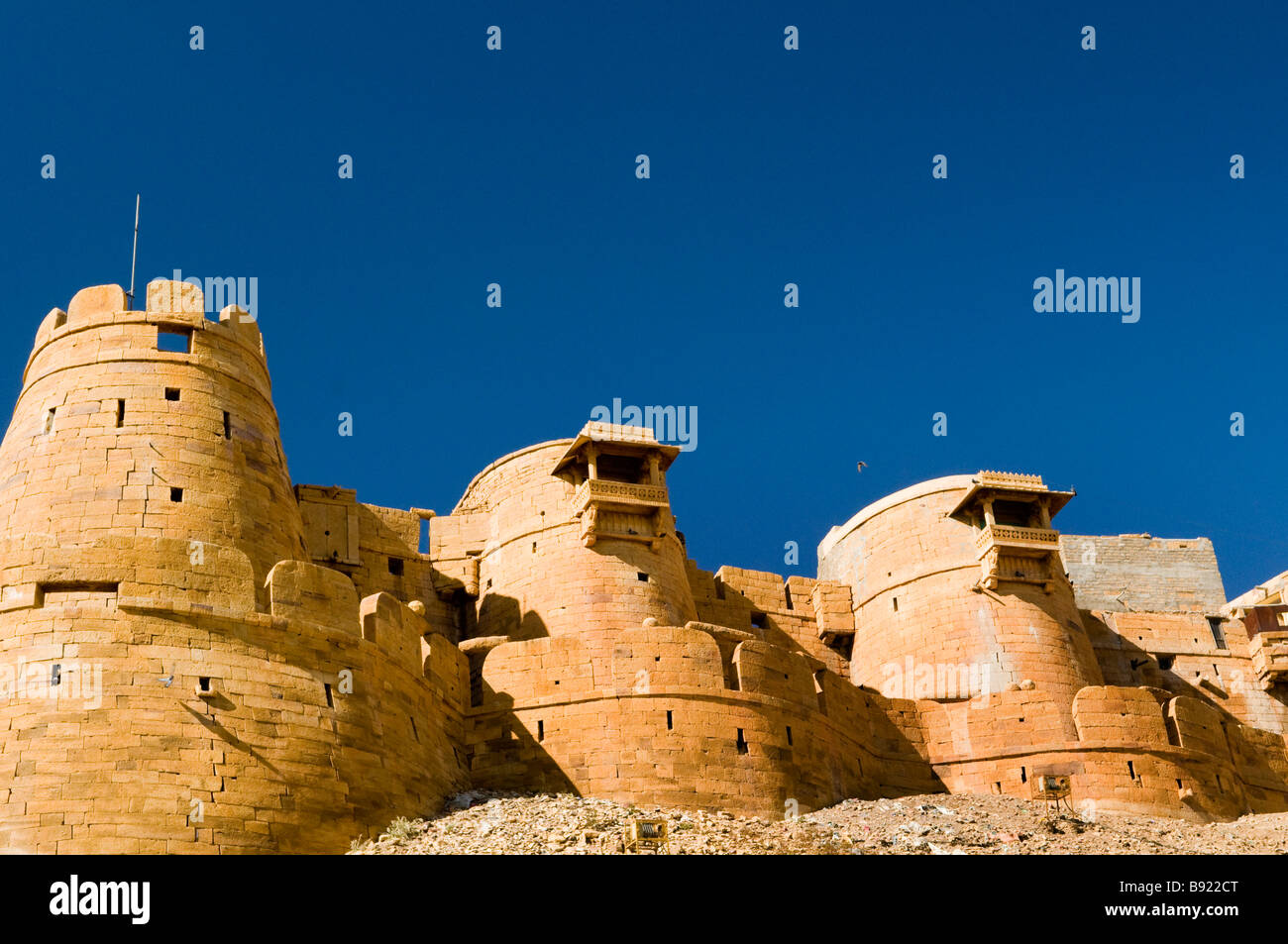 La bellissima Jaisalmer fort nel Rajasthan, India. Foto Stock