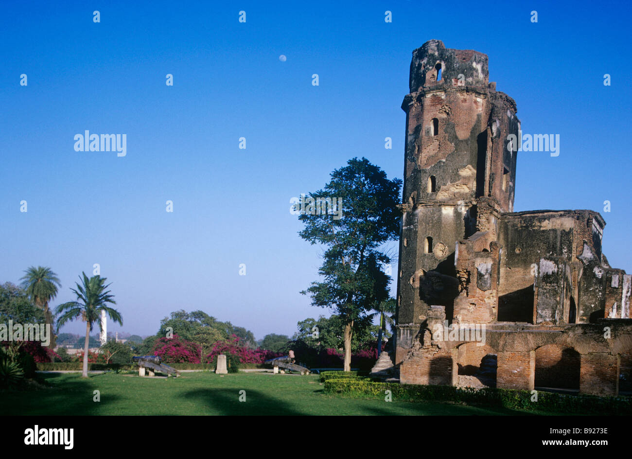 Lucknow, La Residenza Britannica, l'Assedio di Lucknow è stata la difesa prolungata del Residency durante la Ribellione indiano di Foto Stock