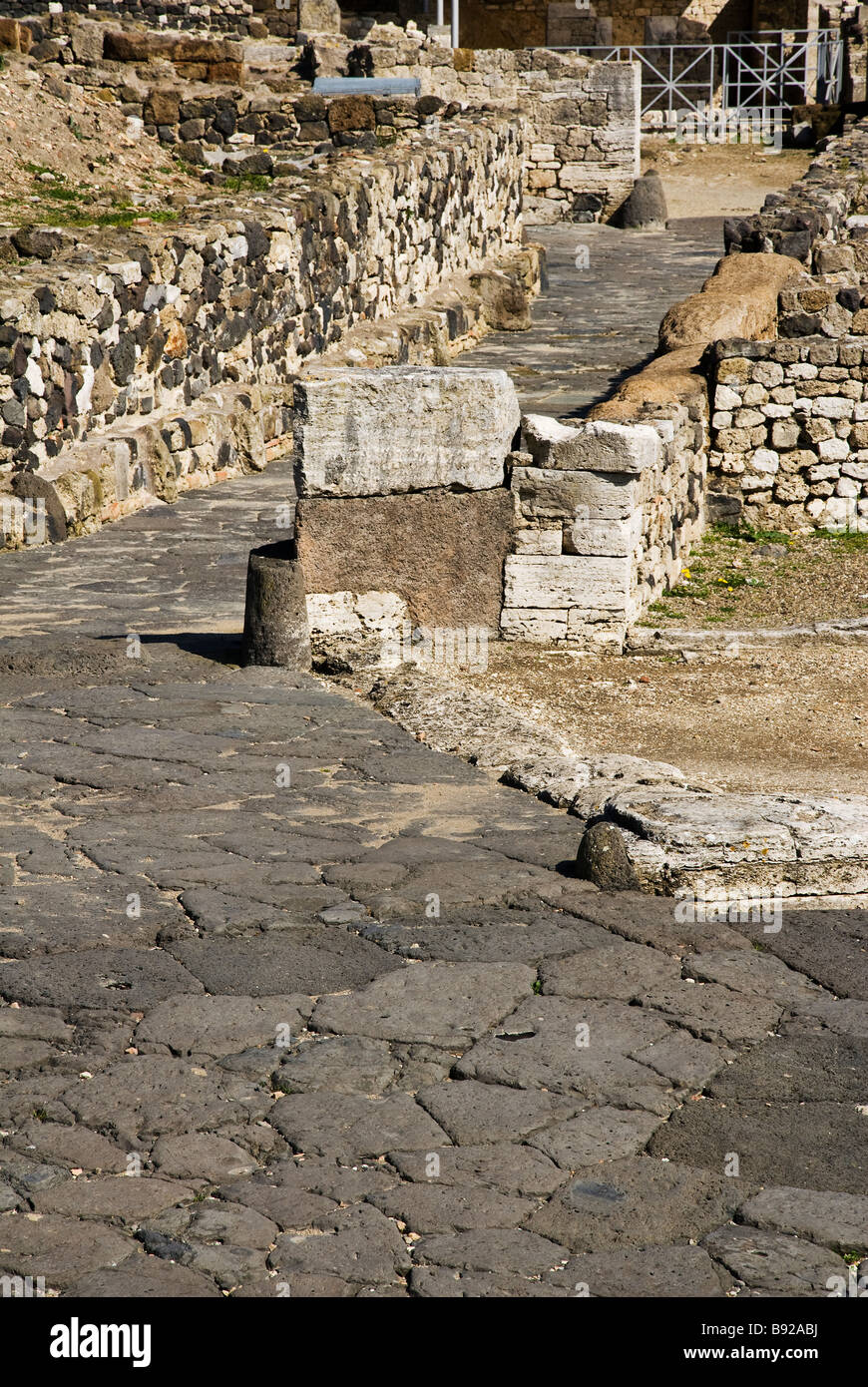 Sito archeologico della città etrusca di Vulci nel Lazio in Italia Foto Stock