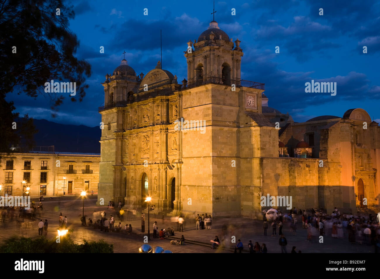 Cattedrale di Oaxaca Foto Stock