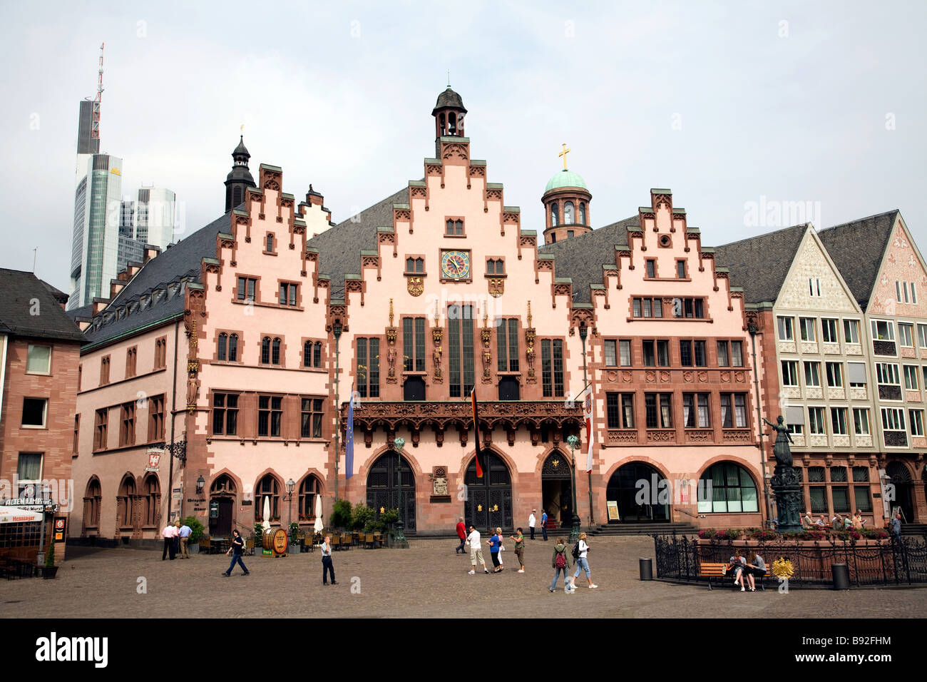 Il Rathaus City Hall ha servito come Francoforte s Municipio dal 1405 Francoforte Sul Meno Germania Foto Stock