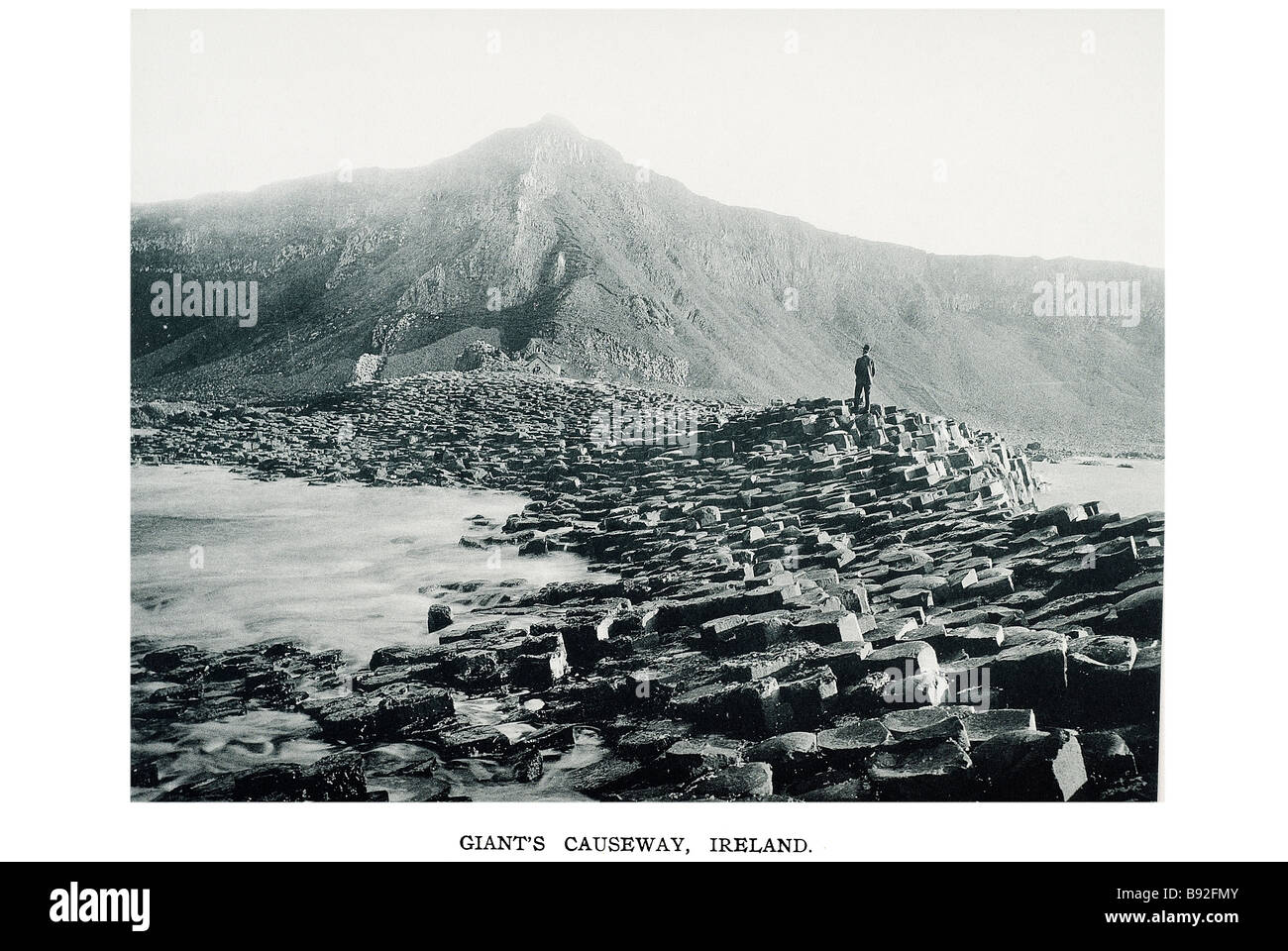 La Giant's Causewayis un area di circa 40.000 ad incastro le colonne di basalto, il risultato di una antica eruzione vulcanica. Foto Stock