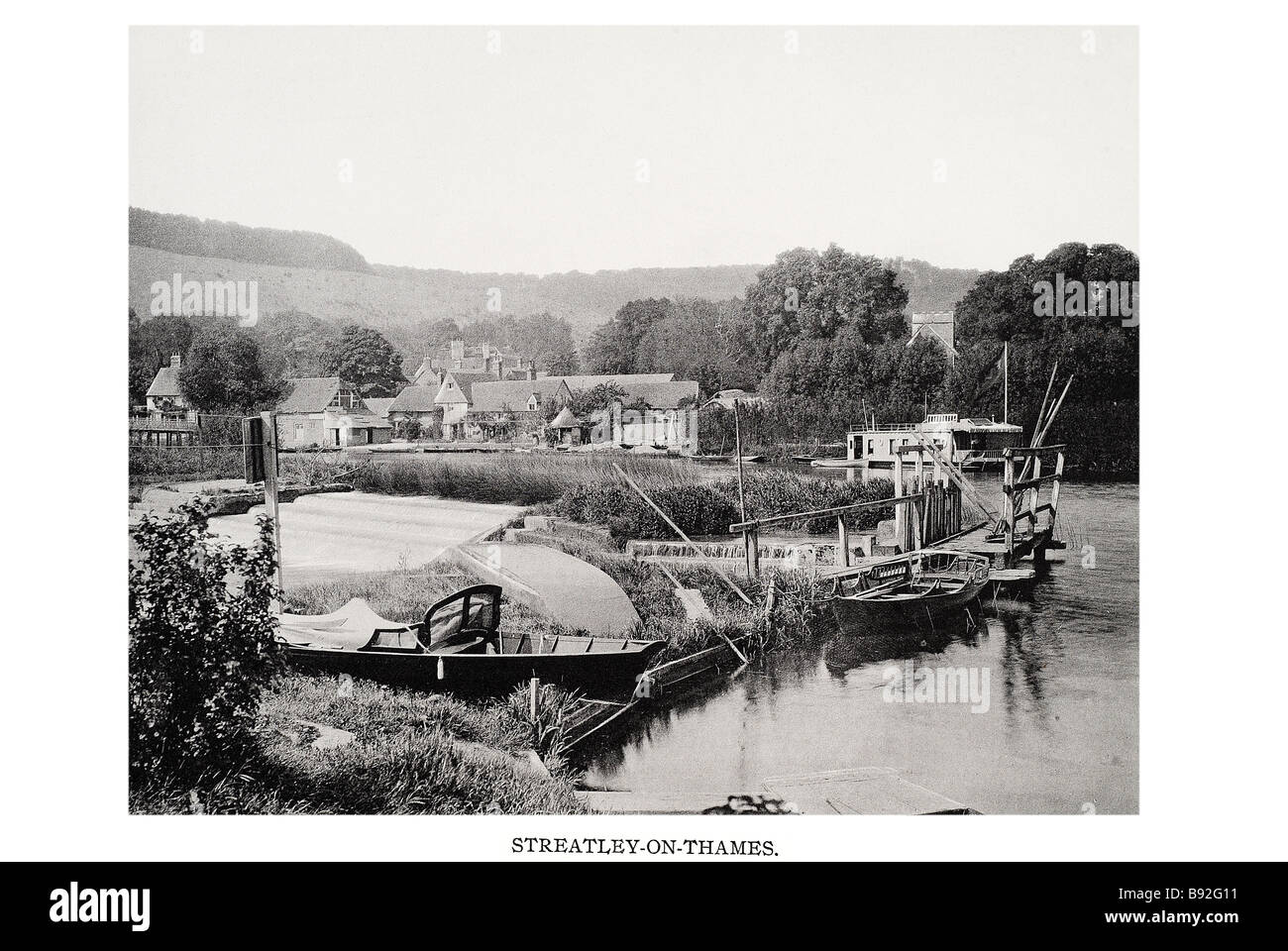 Streatley-on-Thames Streatley è un villaggio e parrocchia civile sul Fiume Tamigi, nella contea inglese del Berkshire. Streatley Foto Stock