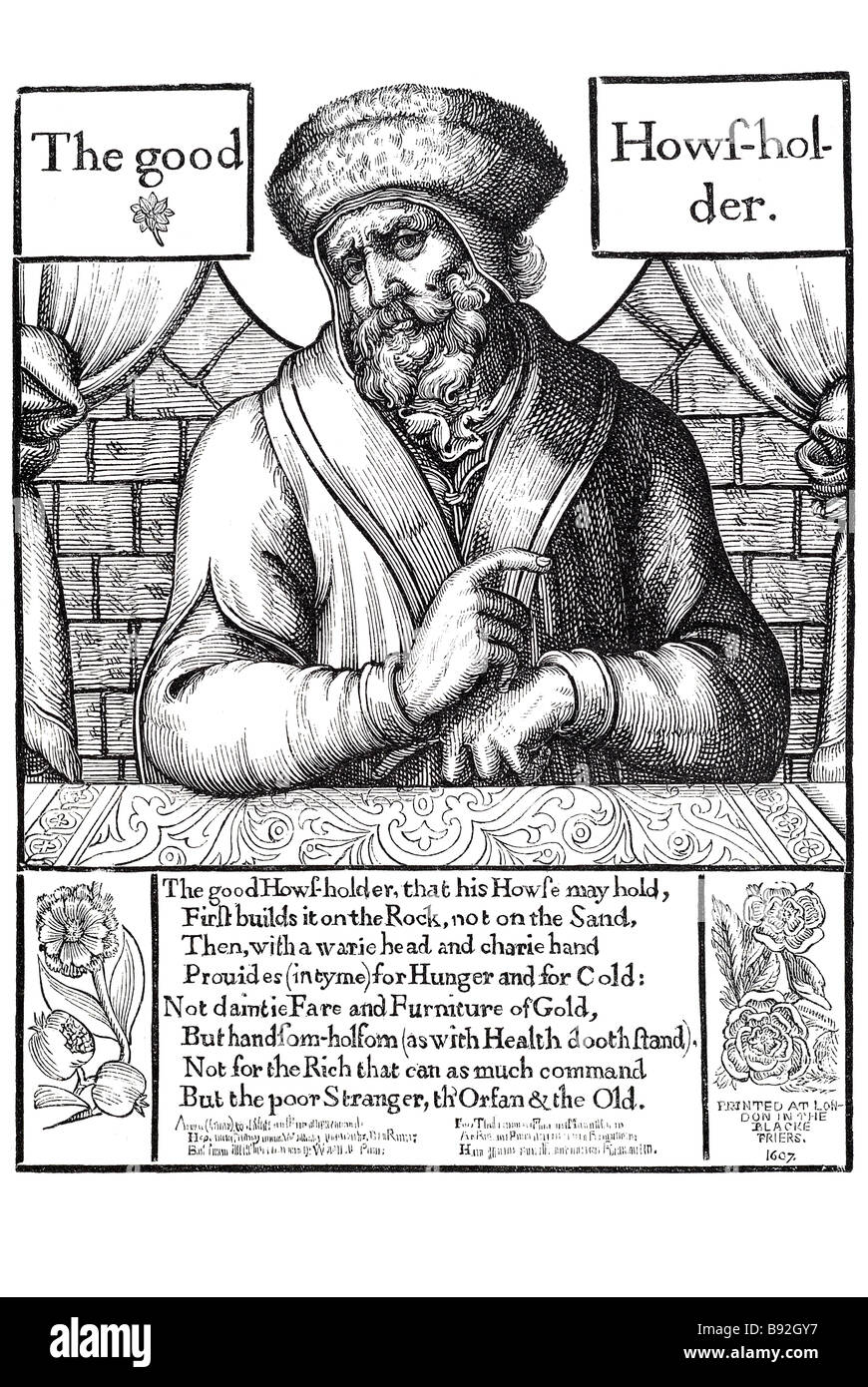 L'uomo preist periodo script vestire abbigliamento tradizionale fiori rosa tende parete di mattoni Christopher Jegher risiedeva a Anversa, ma Foto Stock