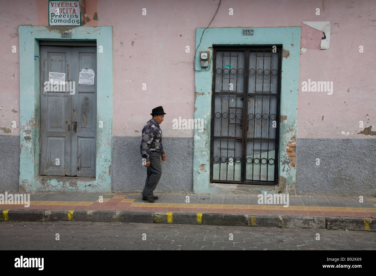 Scena di strada, Otavalo, Ecuador Foto Stock