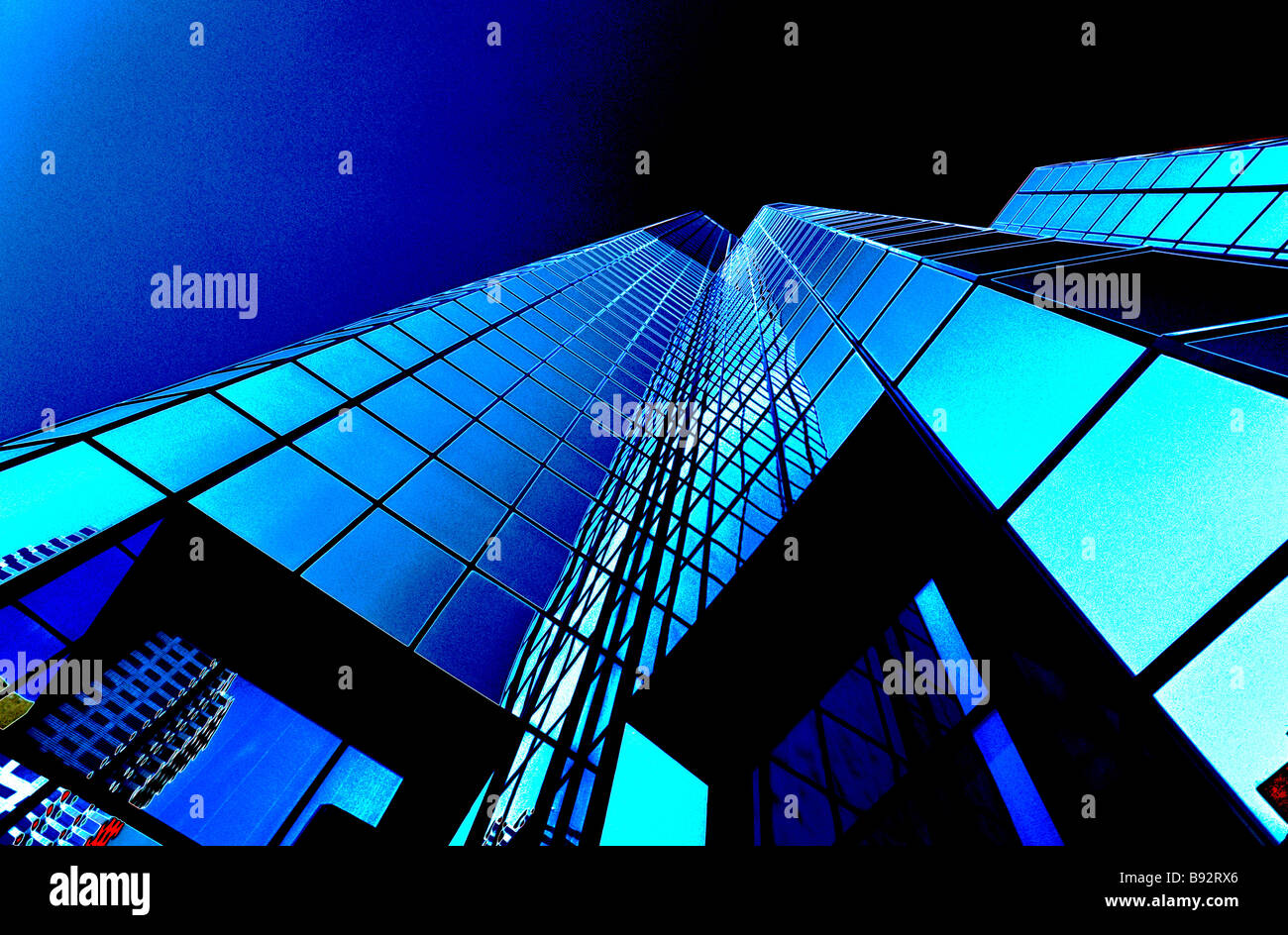 Coperta di vetro alto edificio in Tampa Florida USA Foto Stock