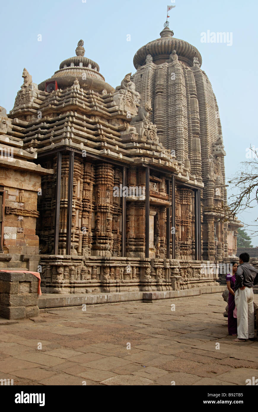 Ananda Vasudev tempio, General-View dal nord-ovest. Bhubaneshwar, Orissa, India. Foto Stock