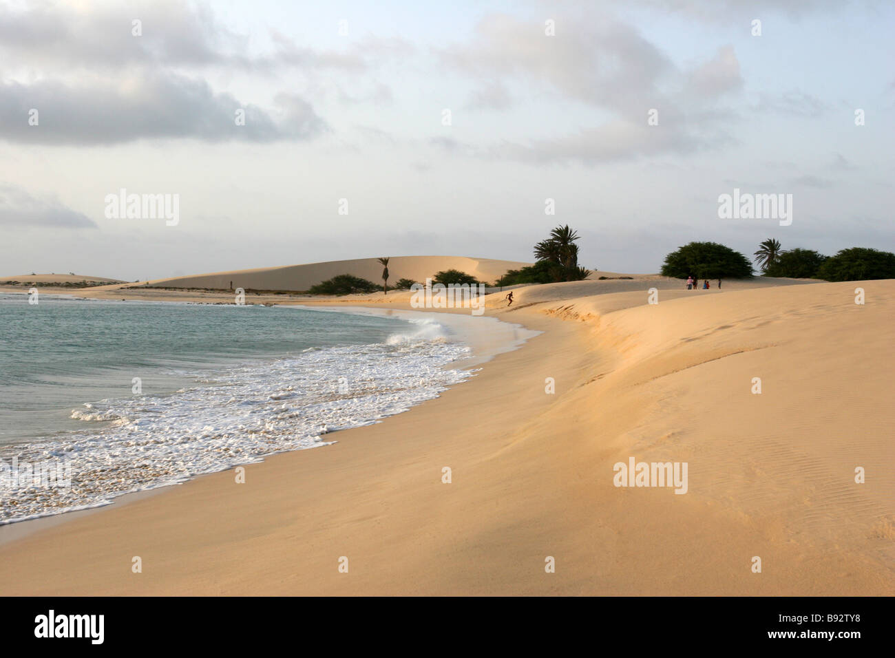 Spiaggia di Boa Vista, una delle isole di Capo Verde. Foto Stock