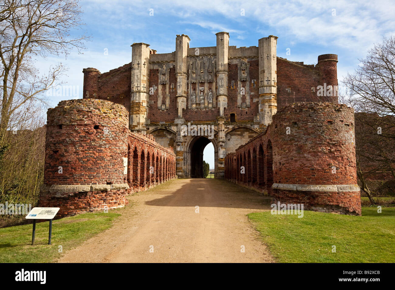 Thornton Abbey Gatehouse vicino a Thornton Curtis nel Lincolnshire, Inghilterra, Regno Unito Foto Stock