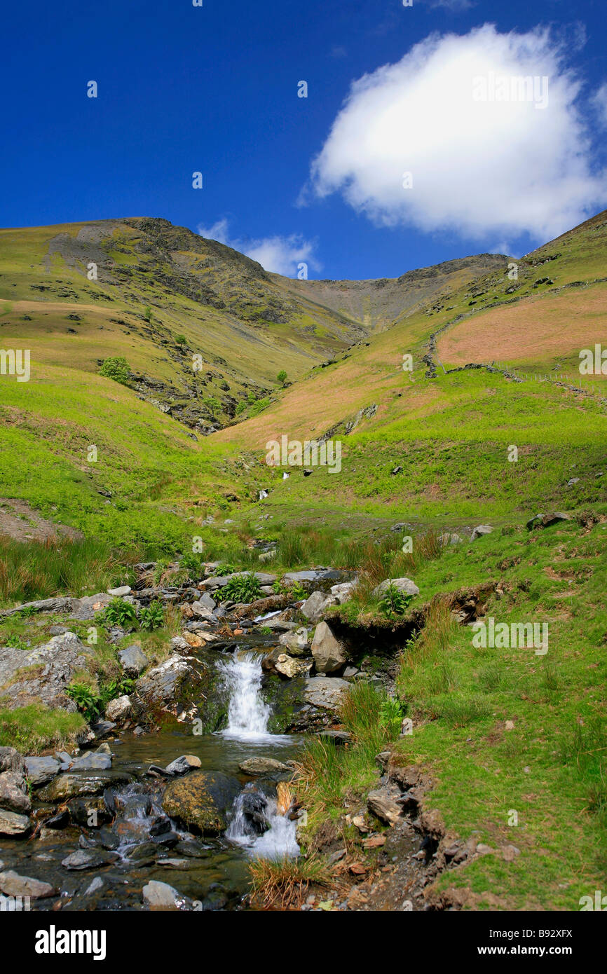 Blease Gill su Blencathra Mountain Lake District National Park contea di Cumbria Inghilterra REGNO UNITO Foto Stock