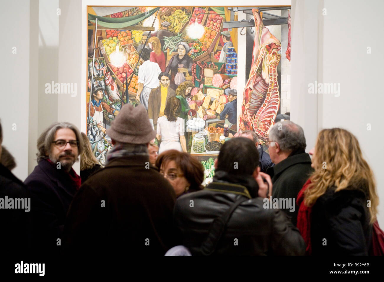 La Vucciria di Renato Guttuso presso il Museo di Arte Contemporanea di Palazzo Riso Palermo Sicilia Italia Foto Stock