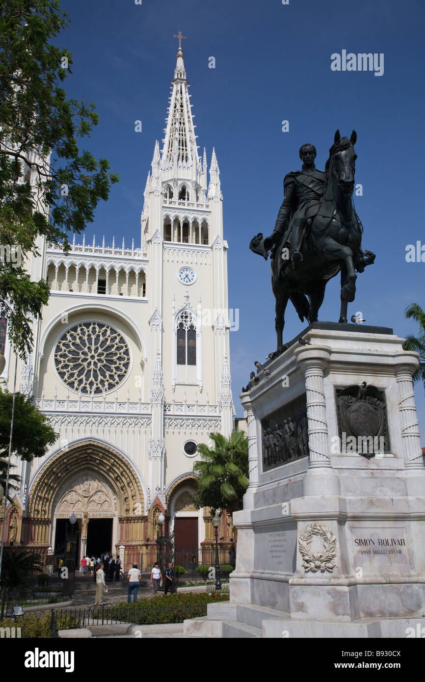 Cattedrale, Parque Bolivar, Guayaquil, Ecuador Foto Stock