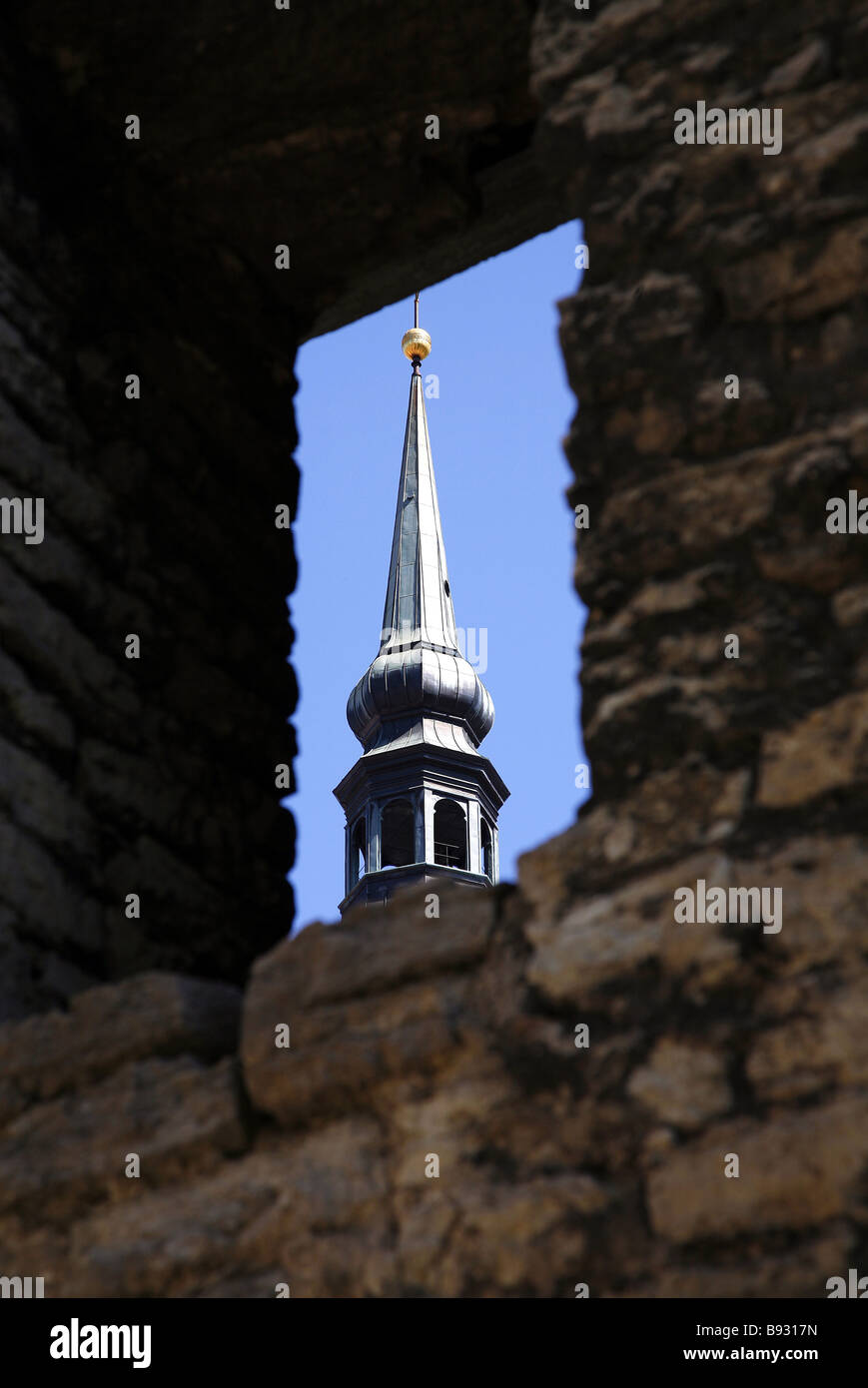 ST.Nicholas Chiesa guglia Tallinn Estonia Tallinn Estonia 08 Giugno 2007 Foto Stock