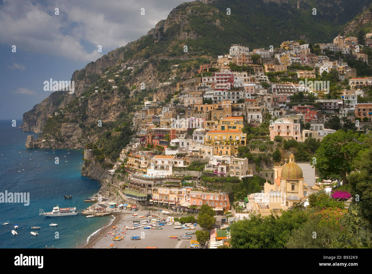 Amalfi Coast Positano, Napoli, Italia Foto Stock