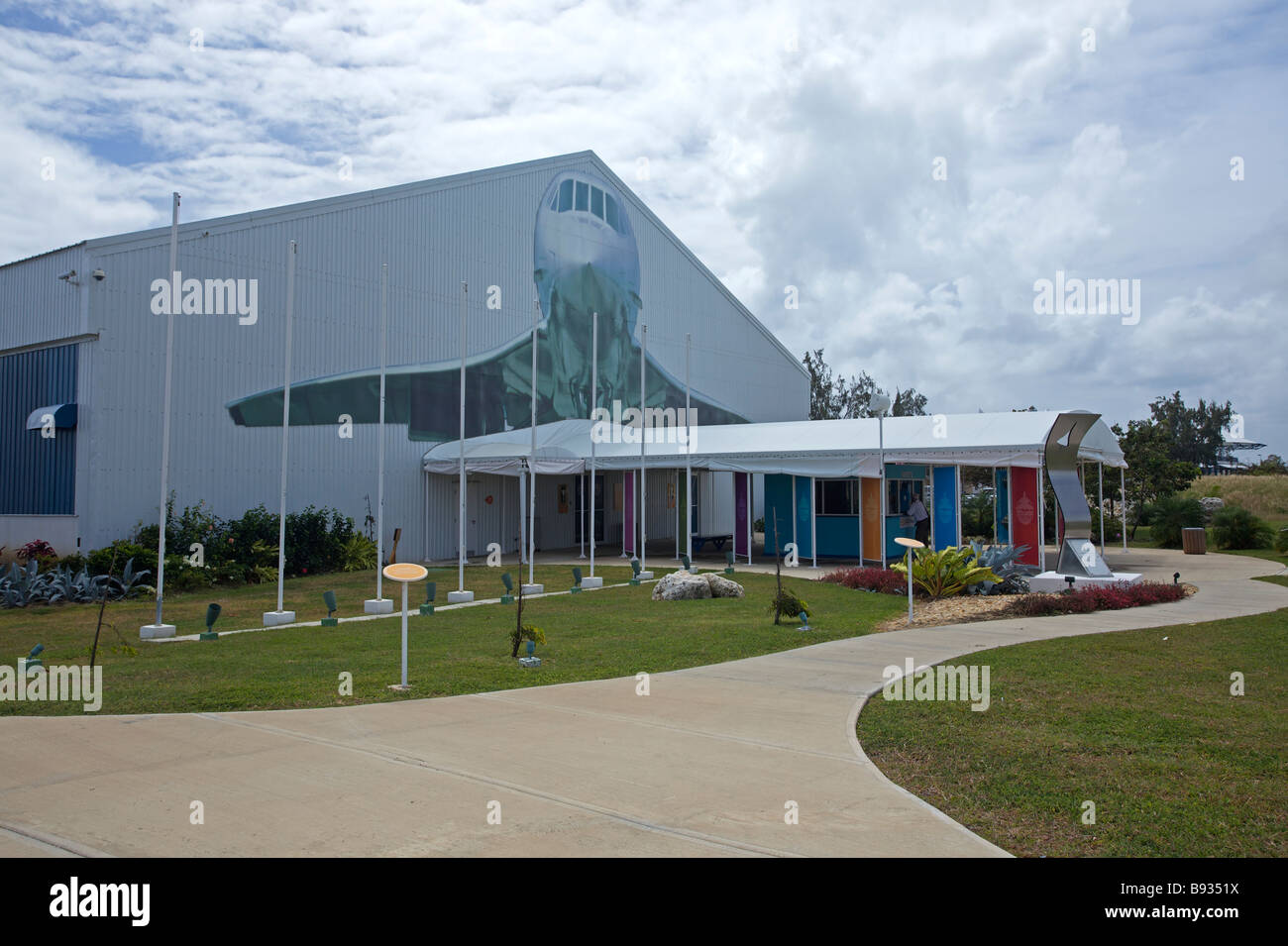 Barbados Concorde esperienza presso "l'Aeroporto Internazionale Grantley Adams' Foto Stock