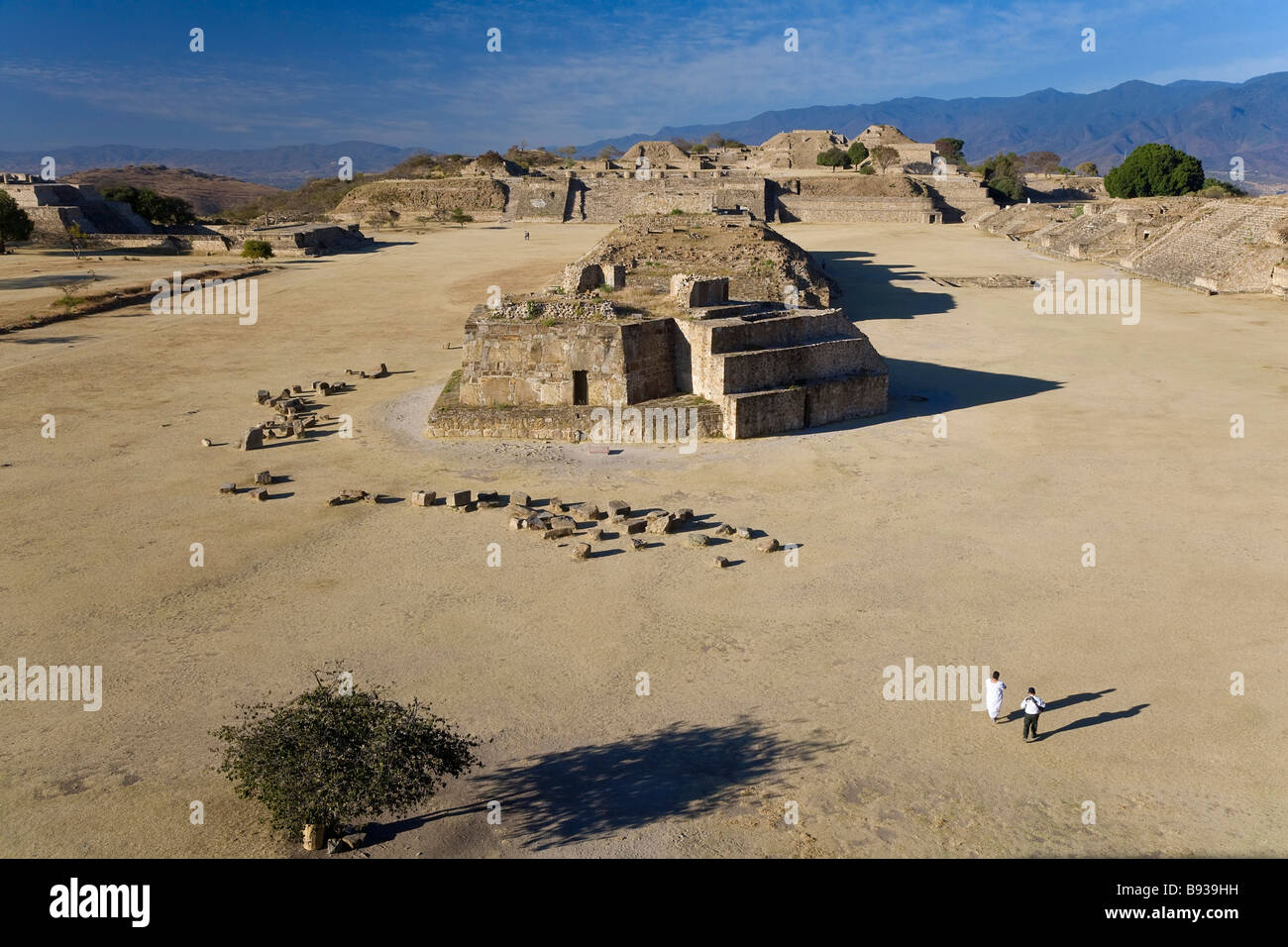 Monte Alban antico sito Foto Stock