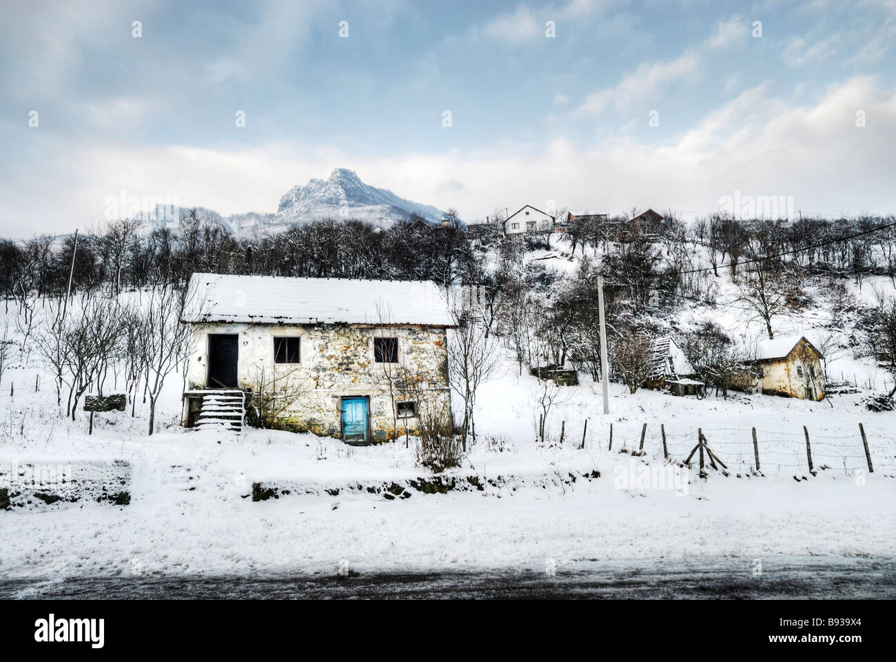 Paesaggio di montagna in Bosnia Erzegovina,a nord della città di Mostar Foto Stock