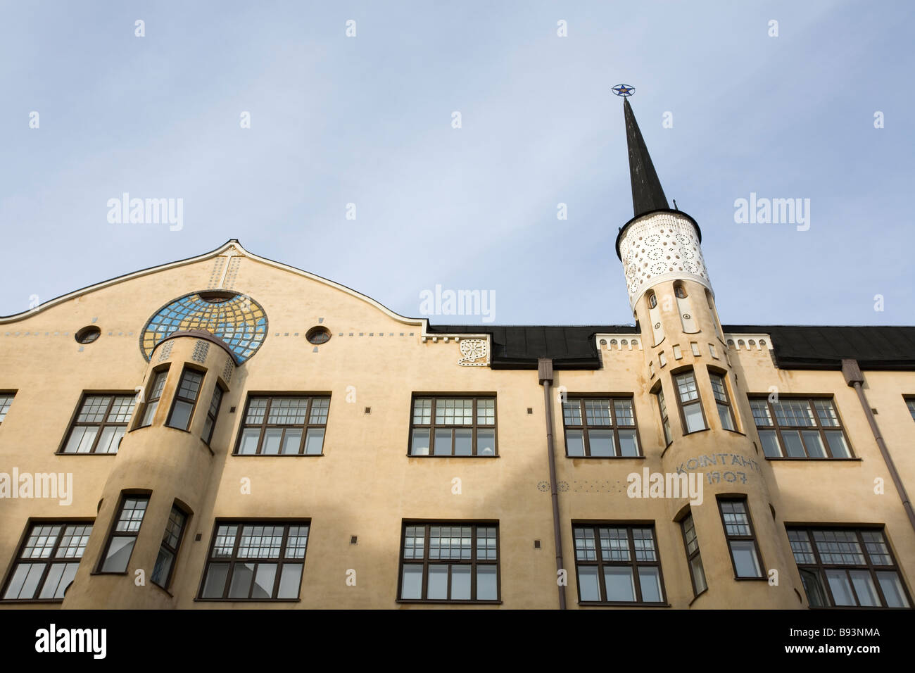 Dettagli architettonici in Helsinki Finlandia Foto Stock