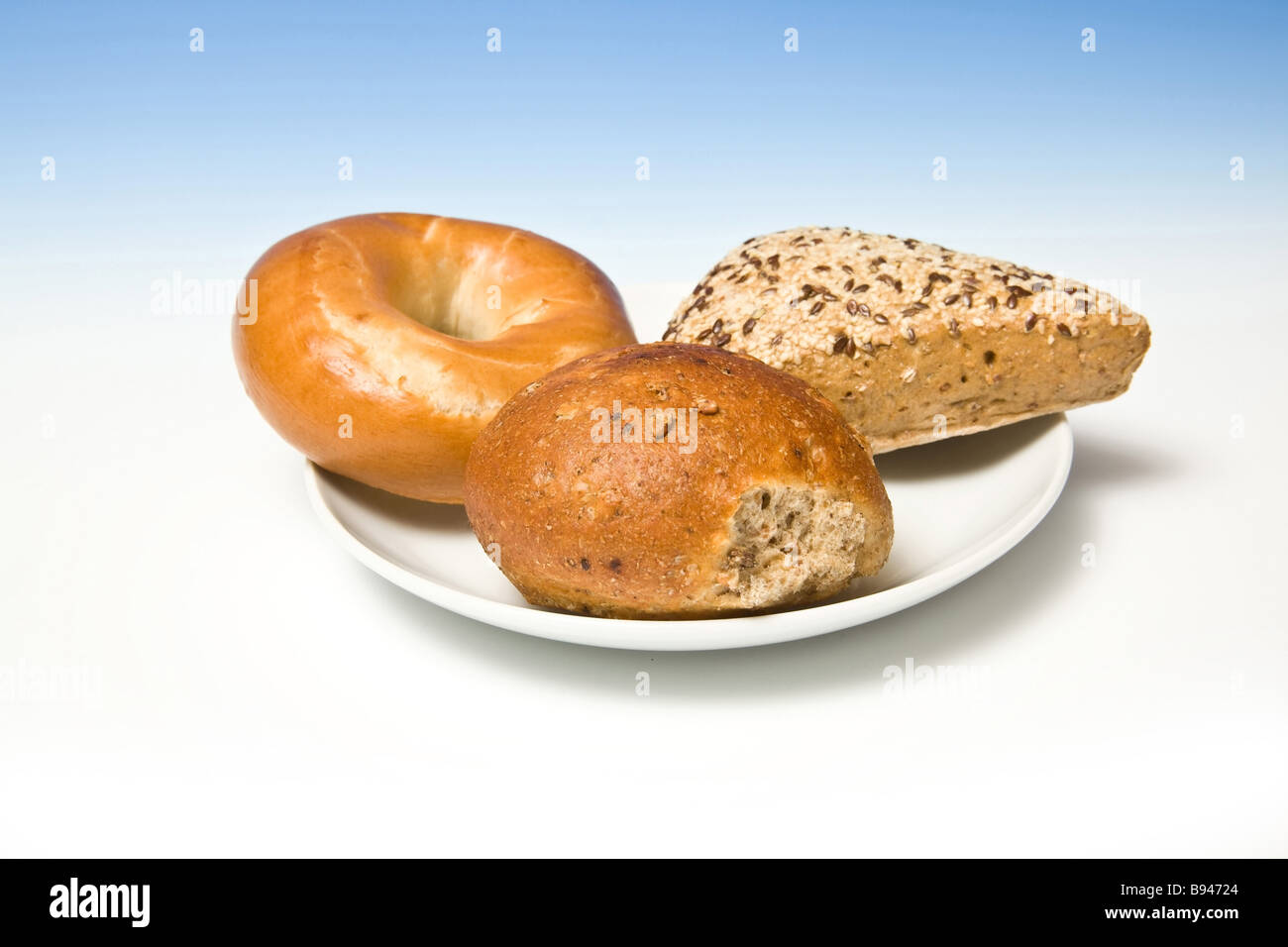 Pane Gourmet rotoli Foto Stock