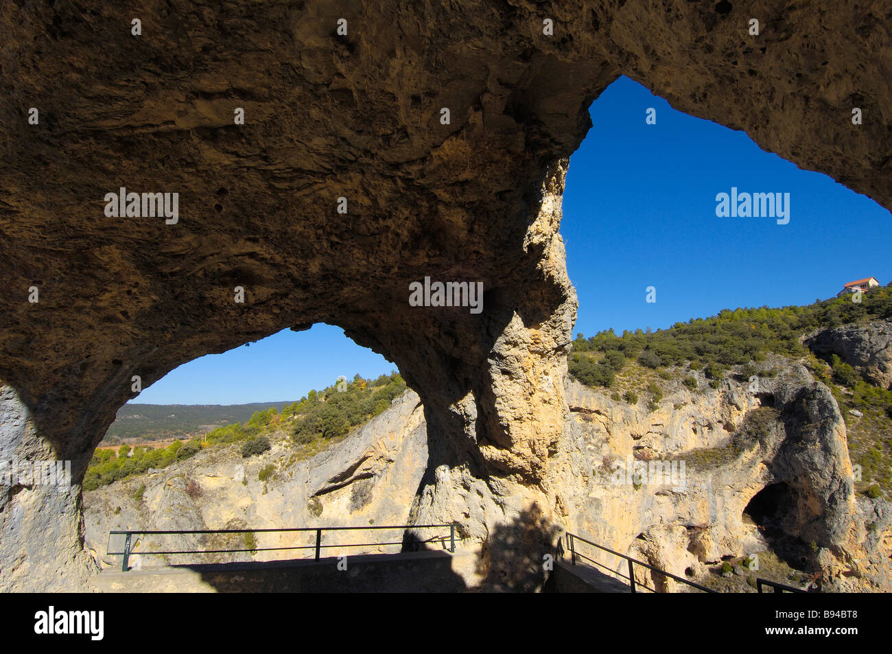 Ventana del Diablo Devil s finestra Villalba de la Sierra Provincia Cuenca Castilla La Mancha Spagna Foto Stock