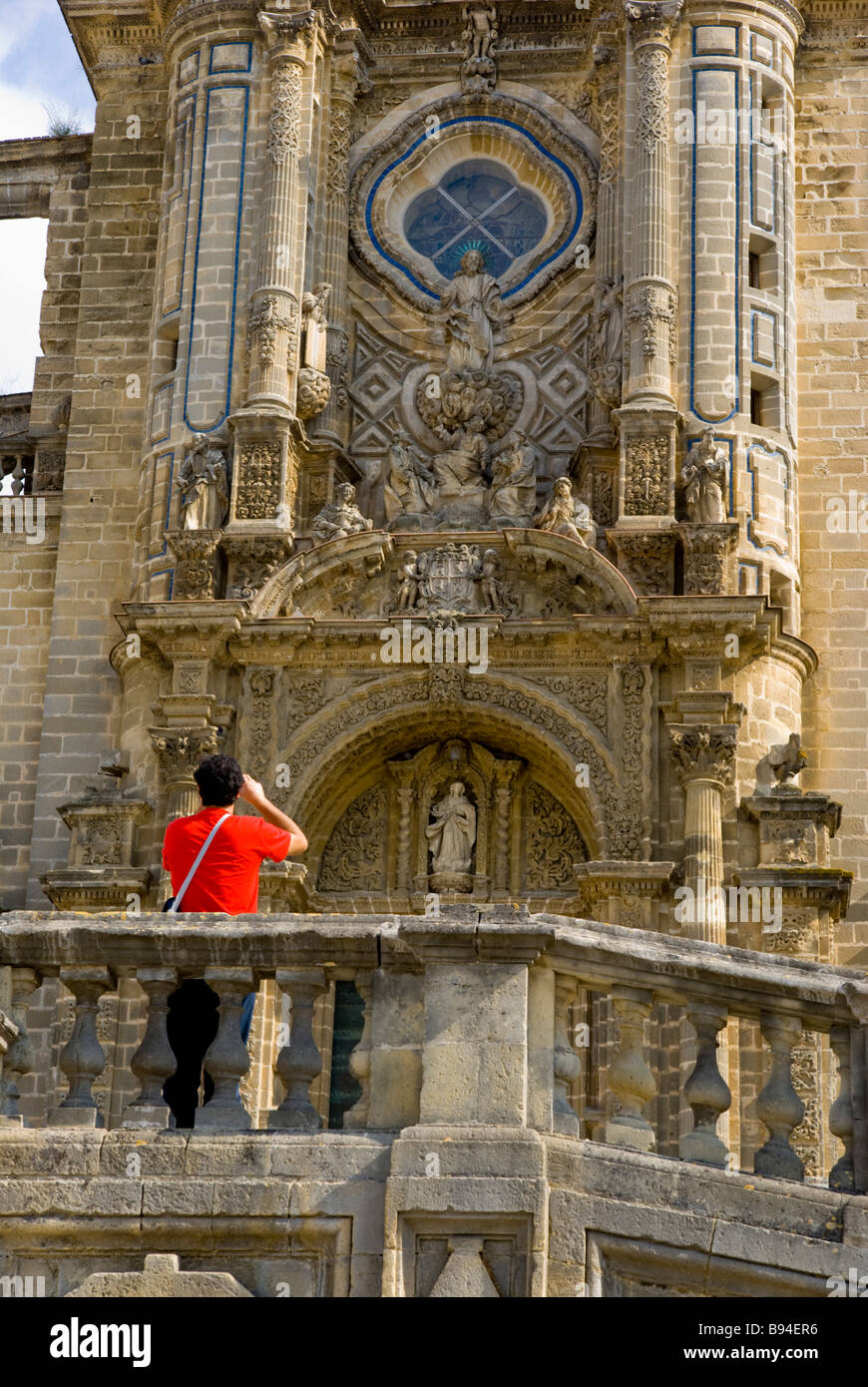 Europa Spagna Andalusia a Jerez de la frontera cattedrale Foto Stock