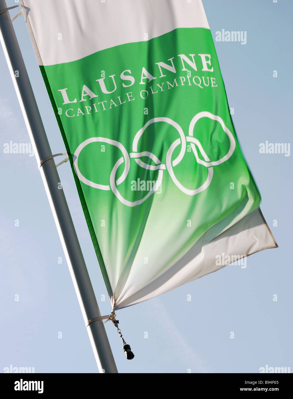 Bandiera del Comitato Olimpico CIO in Svizzera Foto Stock