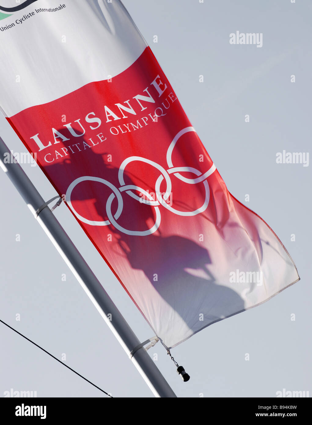 Bandiera del Comitato Olimpico CIO in Svizzera Foto Stock