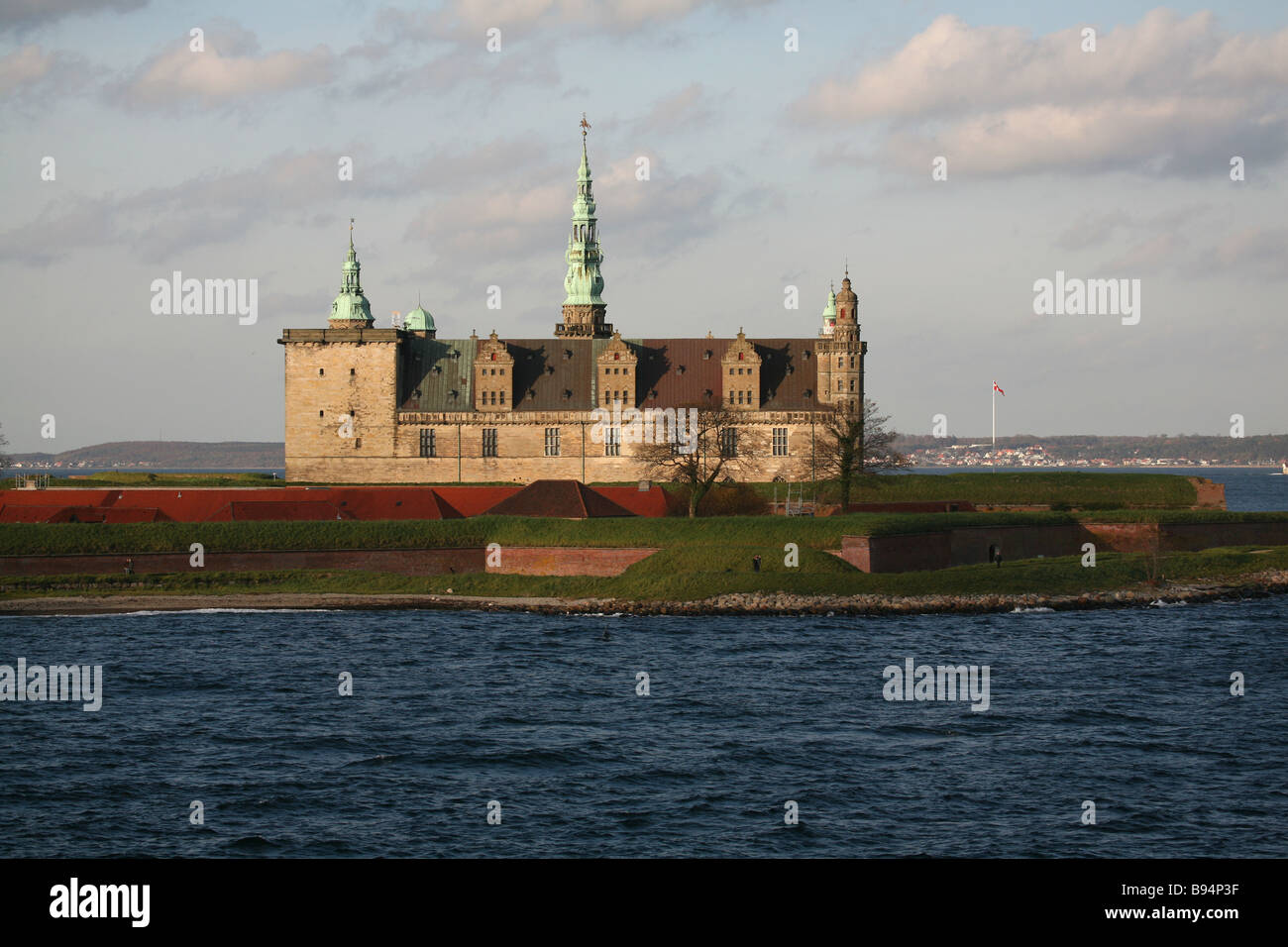 Il Castello di Kronborg, Elsinore. La Danimarca. L'Europa. Foto Stock