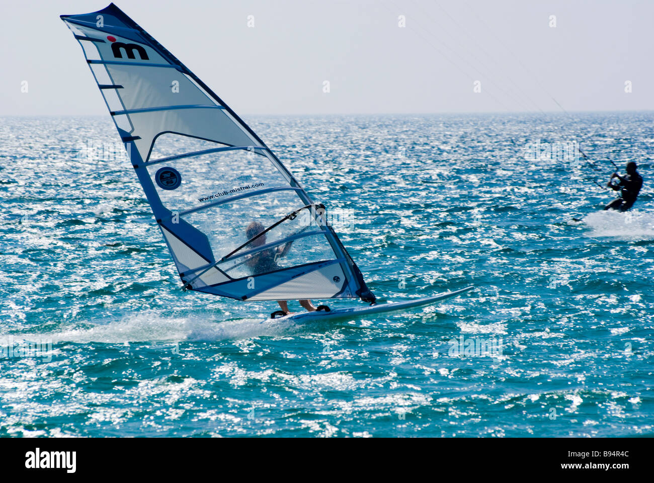 Europa spagna andalusia costa de la luz tarifa spiaggia kitesurf 2007 Foto Stock