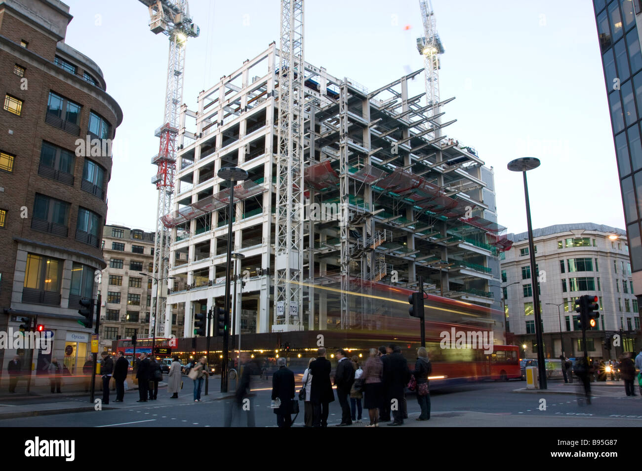 Heron Tower (110 Bishopsgate) Costruzione - City Of London Foto Stock