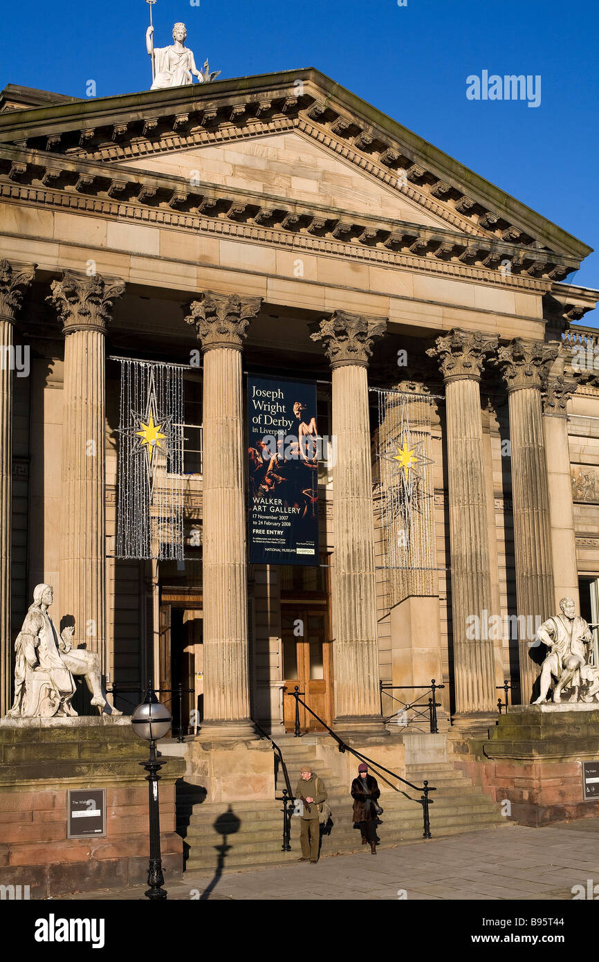 Regno Unito, Liverpool, William Brown Street, Walker Art Gallery, aperto nel 1877 Foto Stock