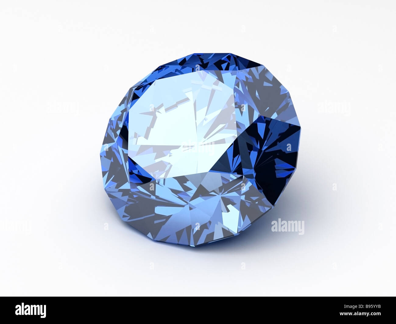 diamante blu Foto Stock