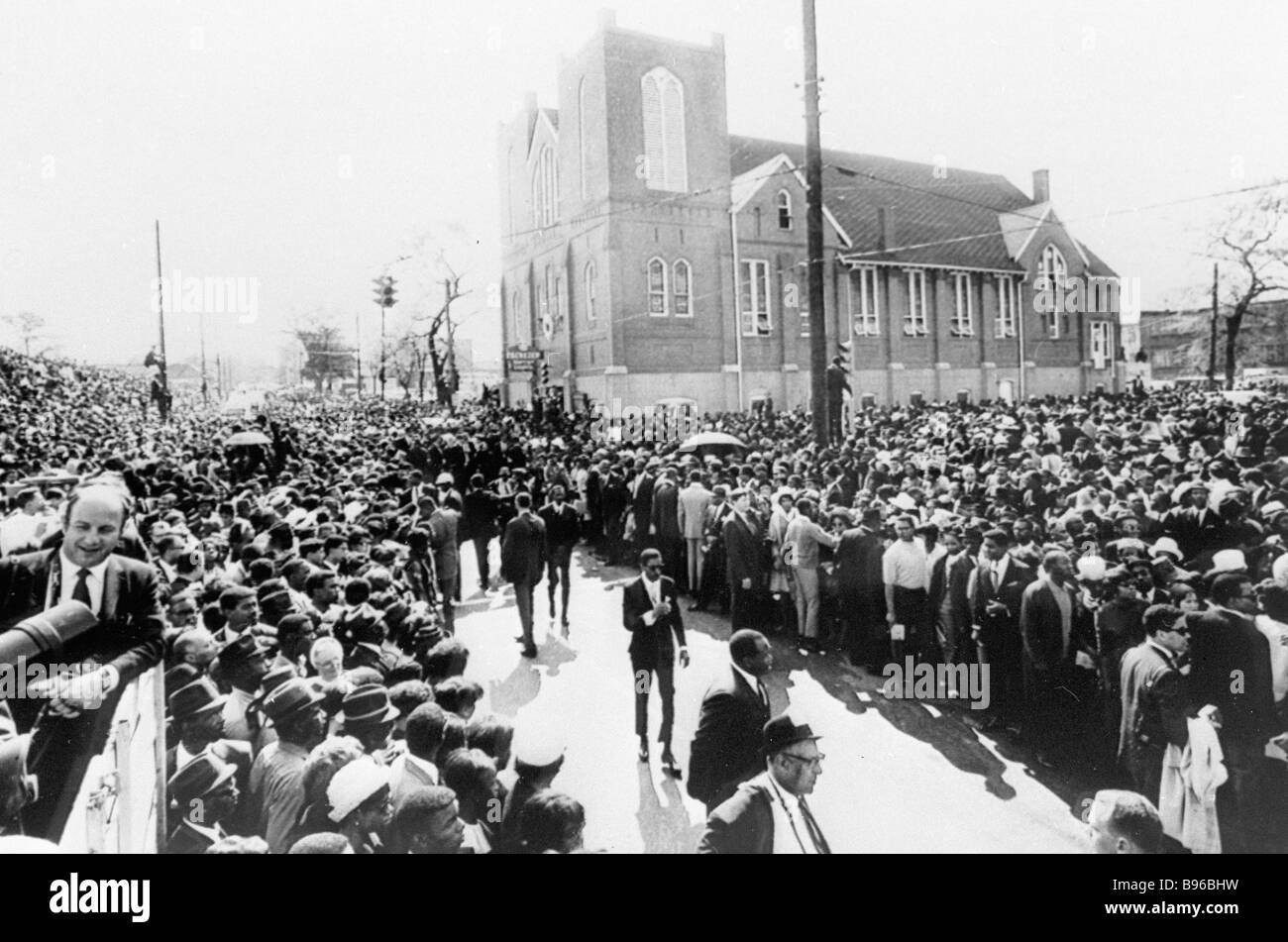 I funerali di Martin Luther King leader del movimento dei diritti civili che è stato ucciso da razzisti Atlanta Foto Stock