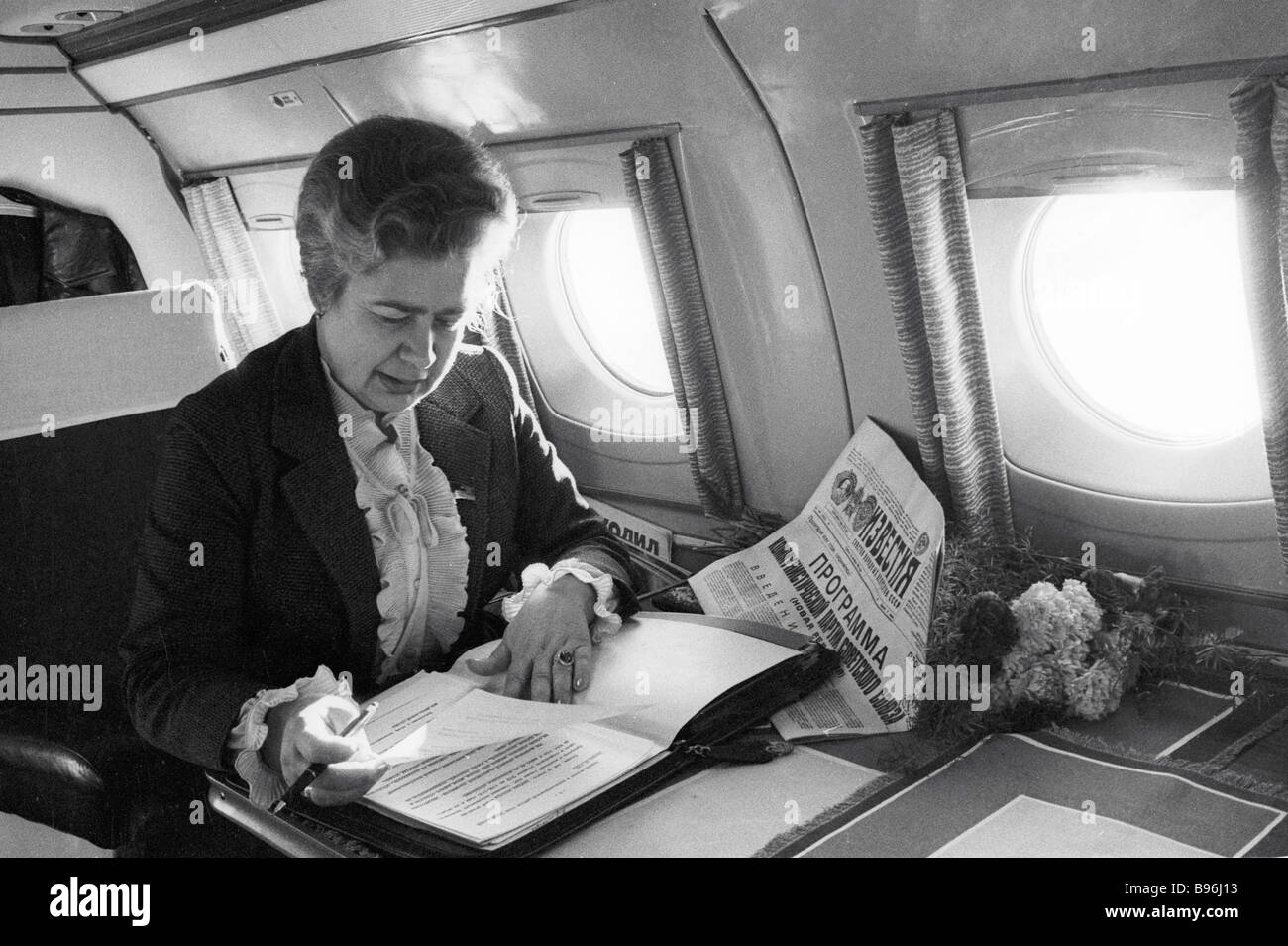 Valentina Shevchenko presidente del Soviet Supremo dell'ucraino SSR Foto Stock