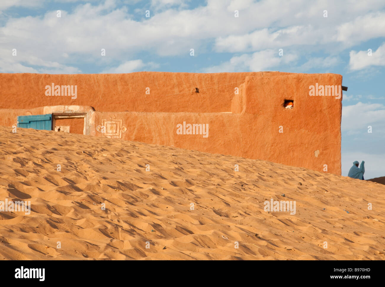 Africa occidentale Mauritania estremo sud-orientale Oualata città deserto Foto Stock