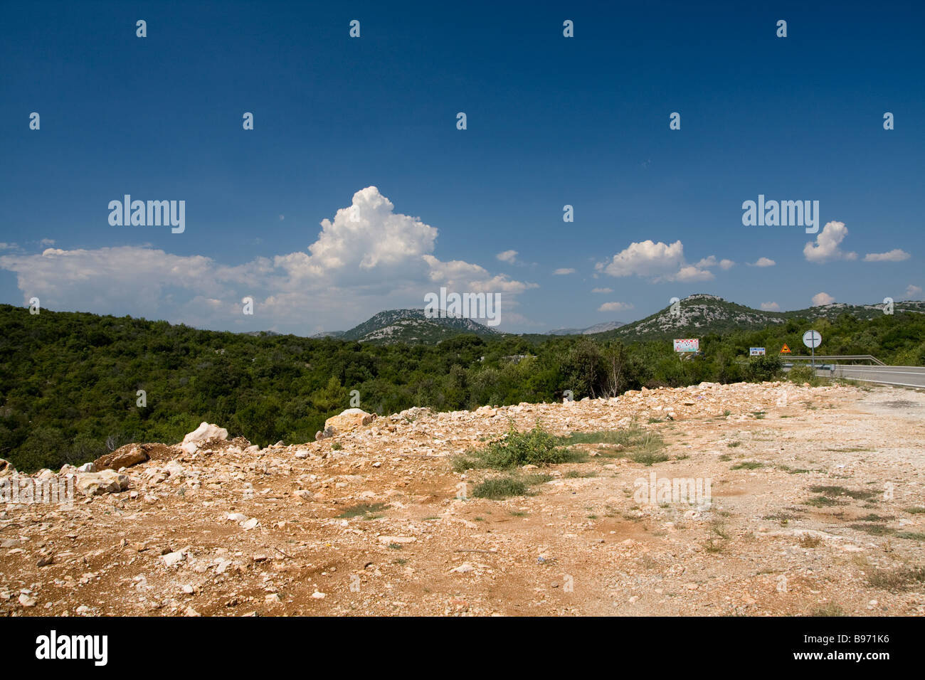 La Bosnia ed Erzegovina, verdi colline Foto Stock