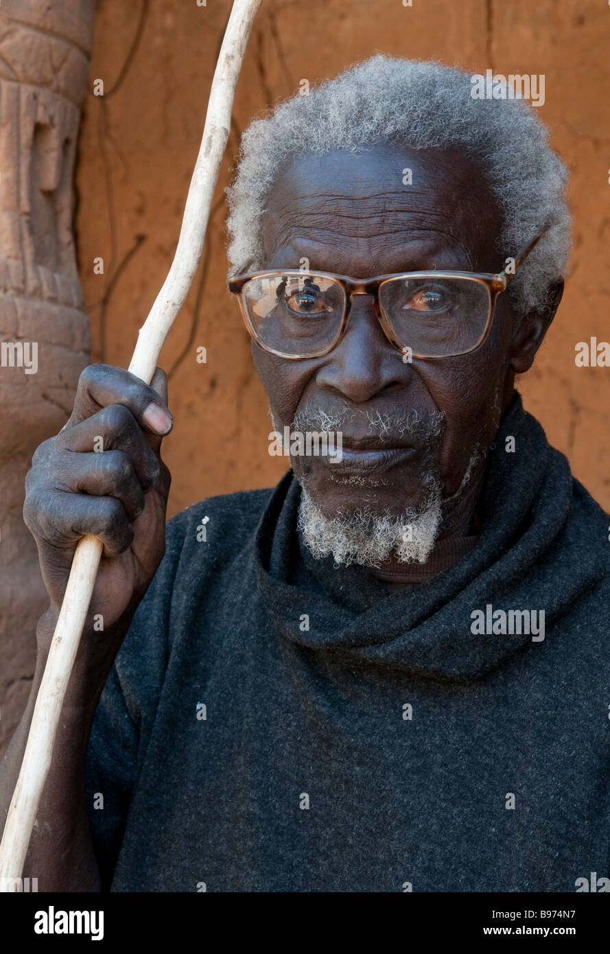 West Africa Senegal Casamance inferiore Mlomp Ritratto di Basille Diedhiou Foto Stock