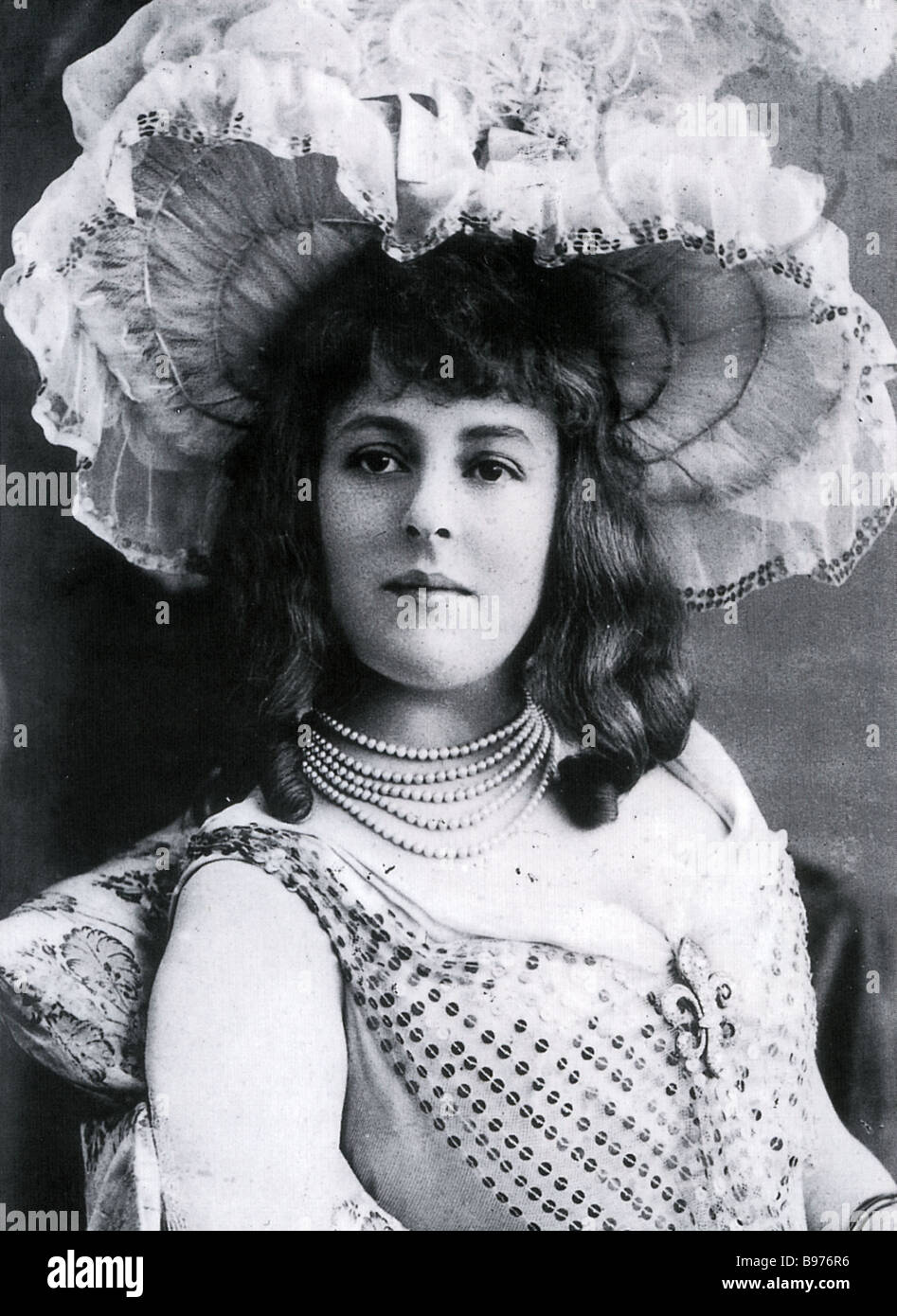 EMILIENNE D'ALENCON (1869-1946) francese showgirl e cortigiano Foto Stock