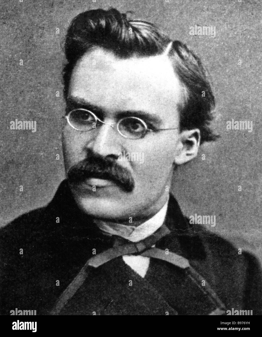 FRIEDRICH NIETZSCHE filosofo tedesco nel 1895 Foto Stock