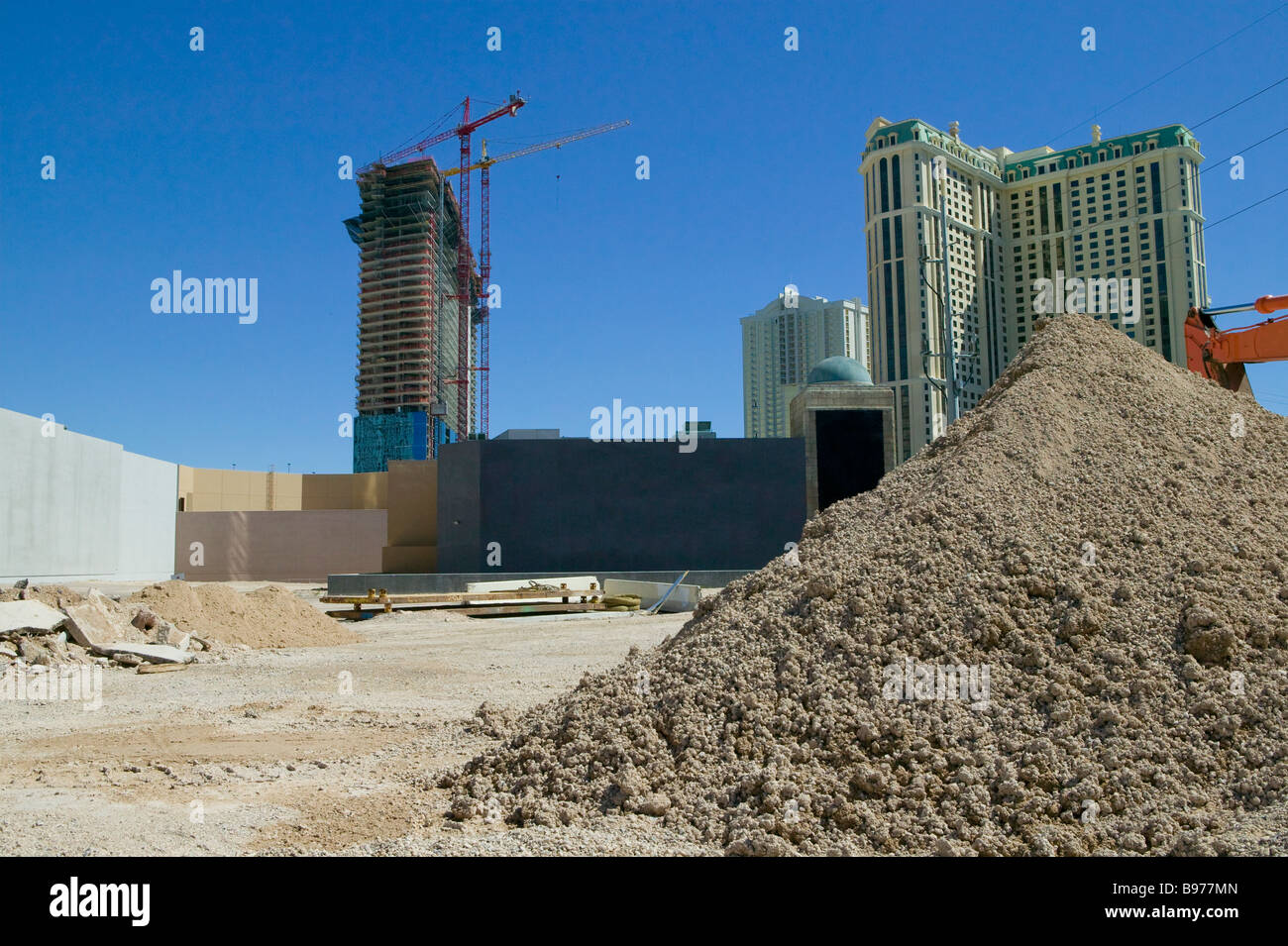 La costruzione in Las Vegas Foto Stock