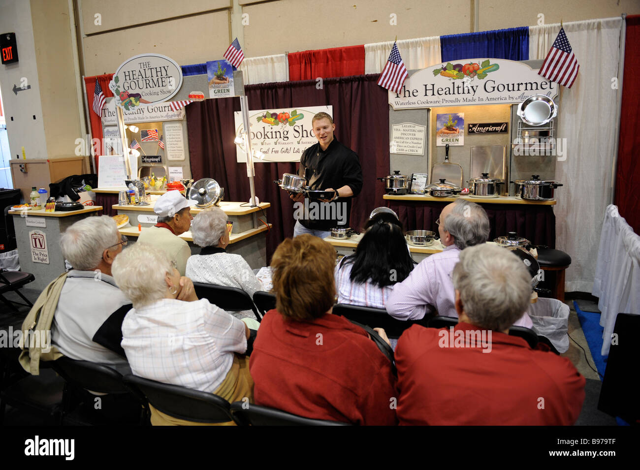 Pentole dimostrazione a Florida State Fairgrounds Tampa Foto Stock