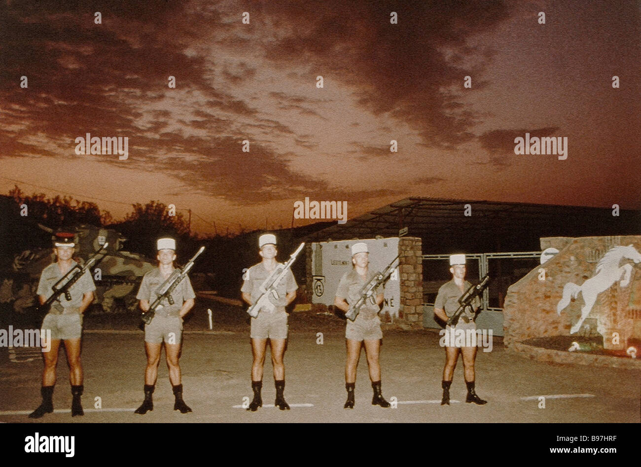 Legione Straniera francese Oueah Gibuti a nord-est Africa 1990 Foto Stock