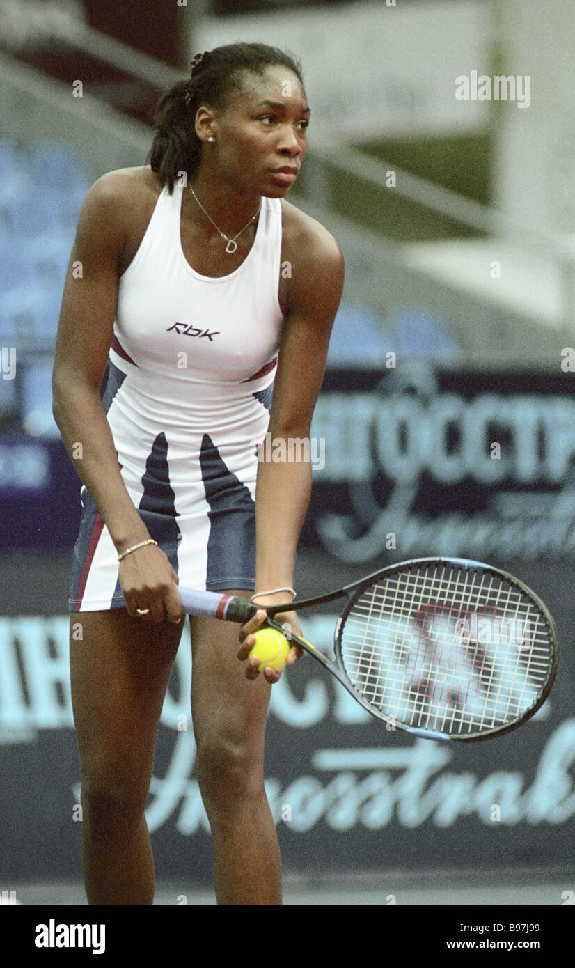 Giocatore americano Venus Williams presso la international Kremlin Cup torneo di tennis Foto Stock