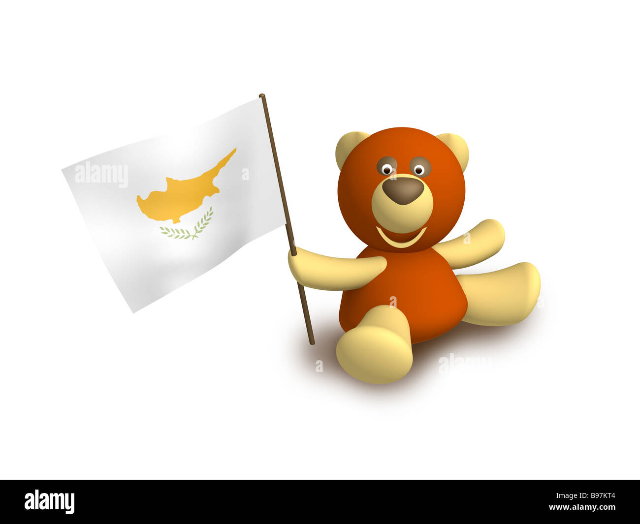 bandiera di Cipro Foto Stock