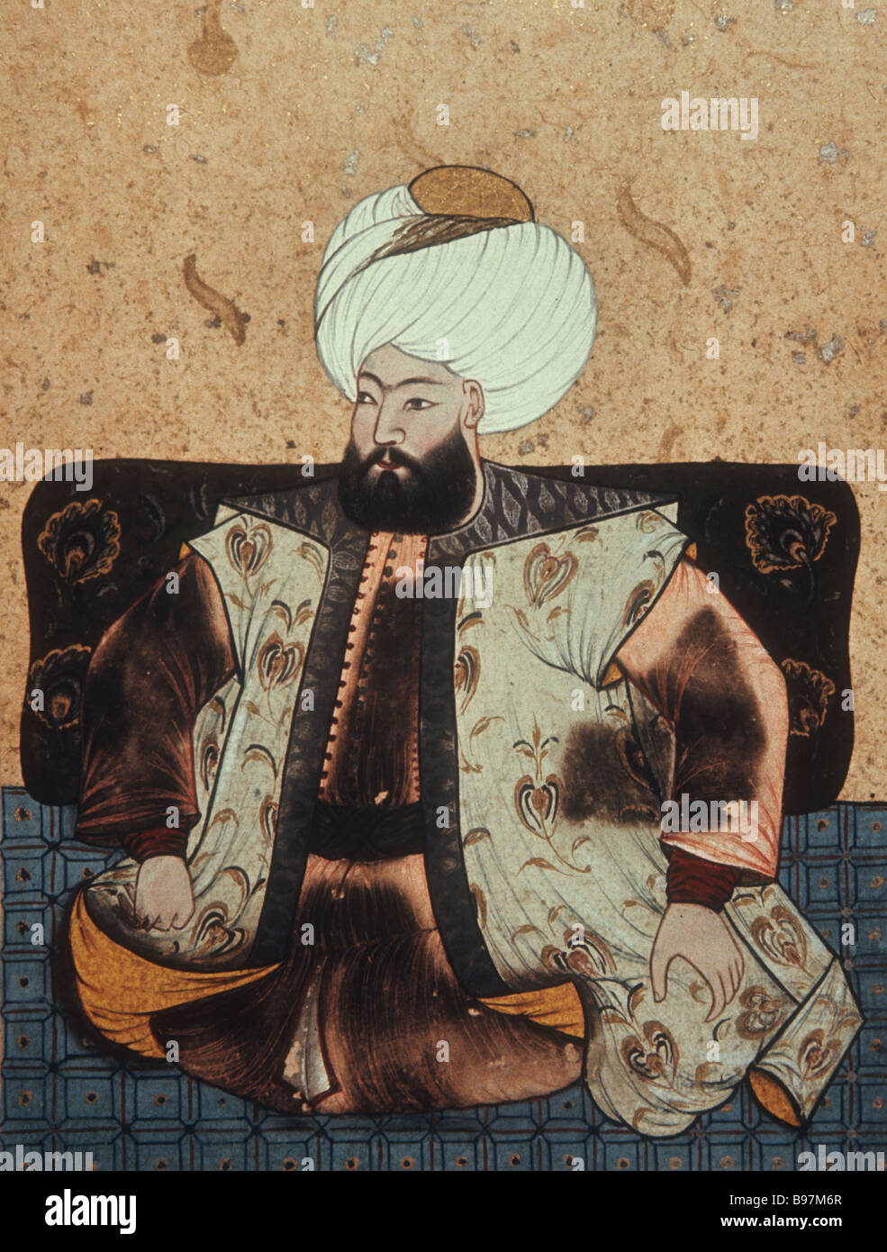 TR796-9-77un sultano Mehmed il primo annuncio 1403-1421 numero manoscritto 3109 Topkapi Palace Museum Istanbul Foto Stock