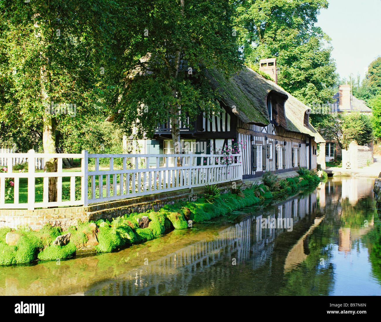 Francia Normandia VEULES LES ROSES Foto Stock