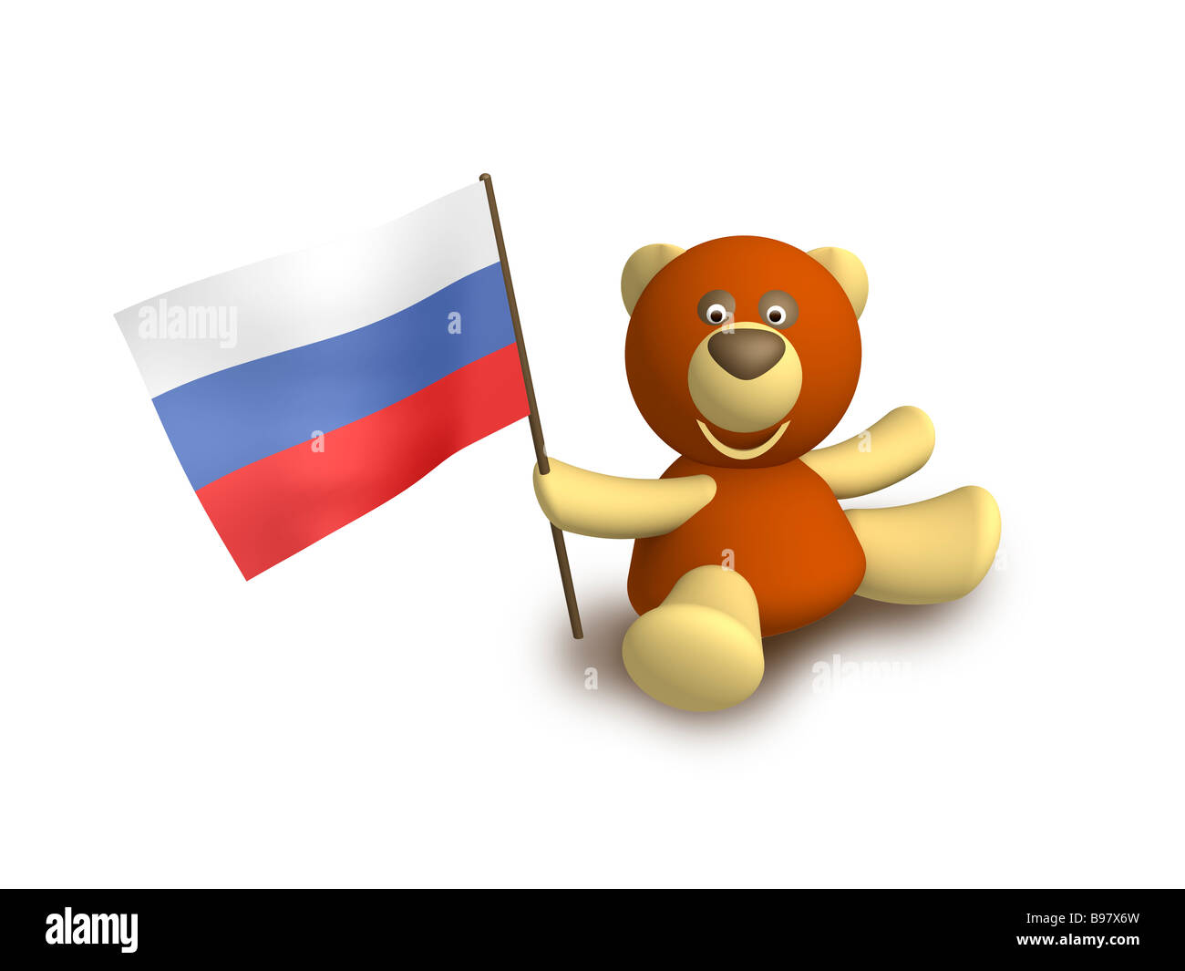 Federazione russa bandiera della Russia Foto Stock